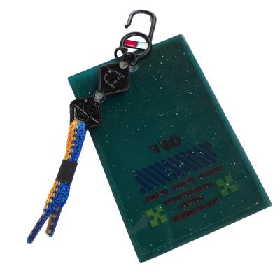 China Soft Feel PVC Key Chain Customized Hot Selling Green Washable Decorative Wholesale for sale