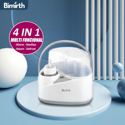 China BPA Free Milk Sterilizer Food Grade CE Rohs Material FCC Led Display Bimirth Bpa Free 4 In 1 Bottle Electric Heater And Sterilizer for sale