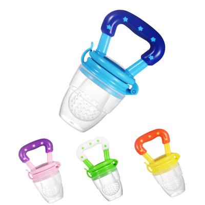 China Wholesale Baby BPA Free Silicone Teether Chewing Bag Safe Chewing Infant Silicone Fruit Feeder for sale