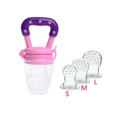 China 100% Eco-friendly/Non-toxi baby silicone teether bag wholesale chew safe chewing silicone infant fruit feeder for sale