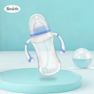 China BPA Free PP Milk Bottle Newborn Wide Mouth Customized Food Graded300ml 10oz Anti Colic Hands Free Bottles For Breastmilk for sale