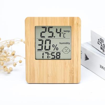 China Art Deco Ebay Hot Selling Led Alarm Clockmultifunction Led Wooden Digital Table Clock Pendulum With Temperature And Humidity for sale