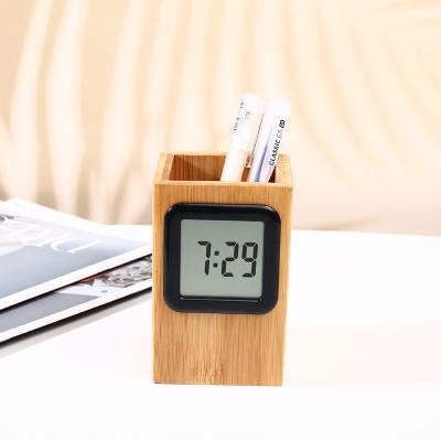 China Hot Sale Modern Plastic Silent Analog Analog Alarm Clock Square Table Desk Amazon Digital Reading Clock for sale