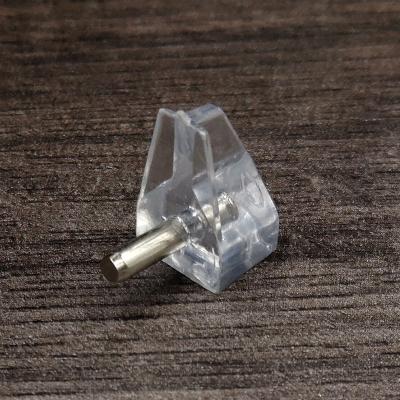 China Home Hardware Accessories 3mm transparent plastic kitchen cabinet shelf pegs shelf support for sale