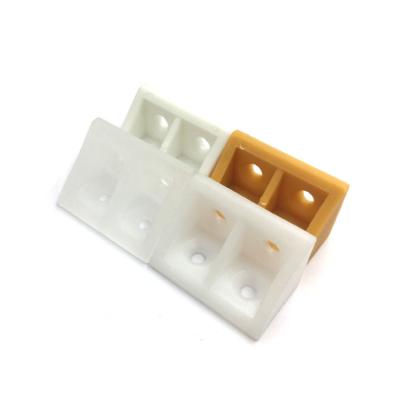 China Modern Plastic Connecting Corner Brace Furniture Bracket For Sideboard With Cover for sale