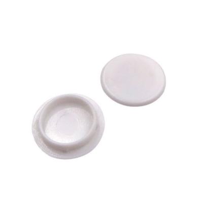 China Traditional Furniture Hardware Flat Plastic Screw Cover 20mm Hole Decorating Cover for sale