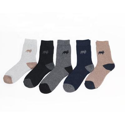 China Wholesale New Products Viable Winter Terry Camel Hair Socks Men's Thick Crew Socks Long for sale