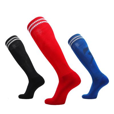 China Durable black socks womensocks striped wholesale cheap nylon sport socks womens soccer long socks for sale