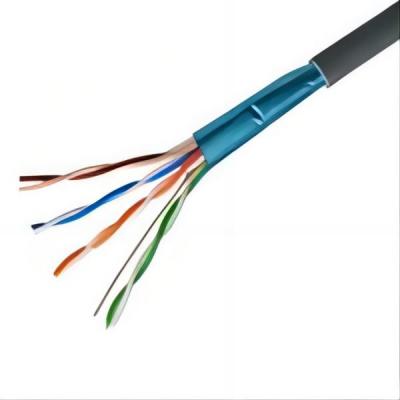 China RJ45 Connector Type Category 5e Ethernet Cable with PVC Jacket Material for sale