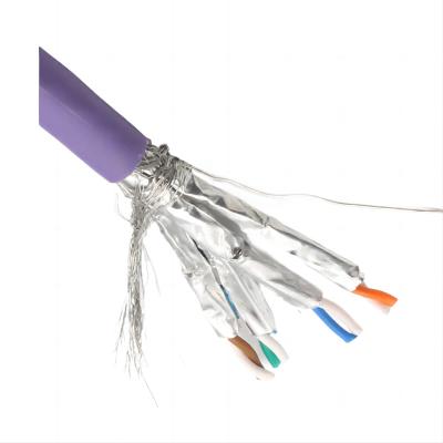 中国 Cat 7 Ethernet shielded cable with LSZH Sheath Material, 10Gbps transmission Speed 販売のため