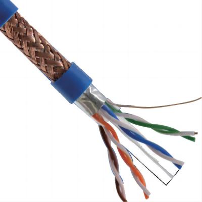 中国 Cat6 イーサネットケーブル, Cat6 シールド SFTPケーブル, 1000フィート, 23AWG, 固体赤銅, 500MHz 販売のため