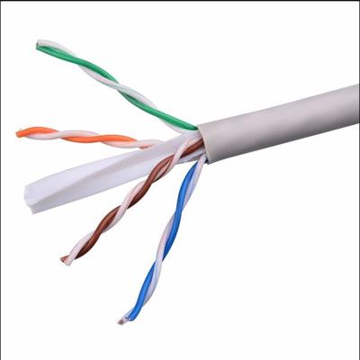 中国 白いバルク裸の銅ポリ塩化ビニール ジャケット1000ft UTP Cat6 LANケーブル 販売のため