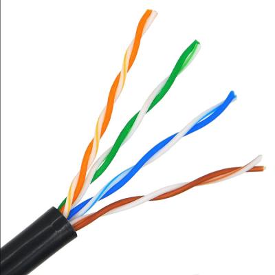 China 0.5mm 24AWG 4P twisted pair 1000 Ft Cat5e-Ethernet-Kabel-Verdrahtung zu verkaufen