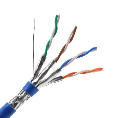 中国 銅の渡されたテストCAT7 4PairはSFTP CAT7 LANケーブル1000ftをねじった 販売のため