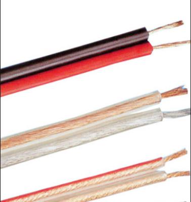 China Cable de audio y vídeo compuesto plano gemelo del CCA 10AWG de la chaqueta roja y negra en venta