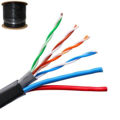 China Heben Sie reisendes UTP 1000m Cat5e LAN Cable With Power an zu verkaufen