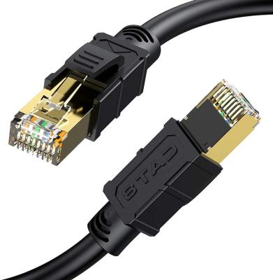 China Cabo ethernet do gato 8 do HDPE para uma comunicação do ftp do conector do jogo 8P8C à venda