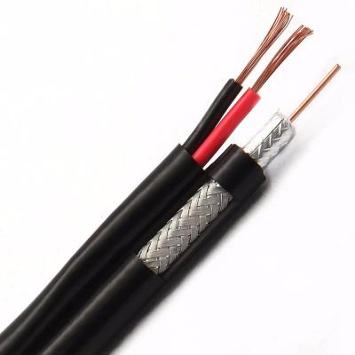 China 20AWG cable coaxial de la cámara CCTV TV con 2 corazones los 305m en venta