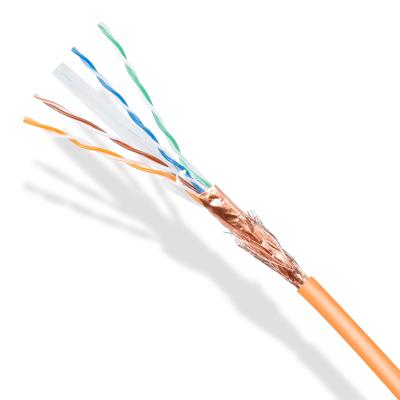 China Orange Cat6 Lan Cable 4 passen bloßen Kupfer-oder Zug-Kasten CCA 1000ft zusammen zu verkaufen