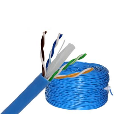 China Revestimento azul do cabo interno LSZH do OEM 24AWG 0,56 UTP Cat6 à venda