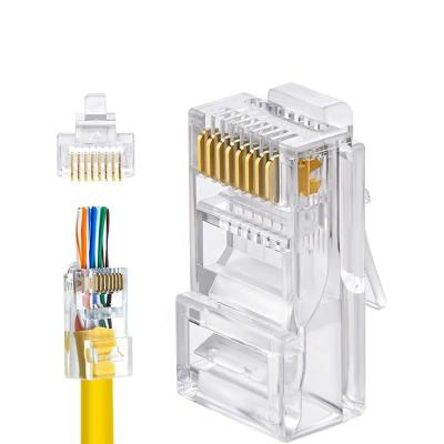 China 24 conjuntos de cabo RJ45 da rede Calibre de diâmetro de fios através do conector à venda