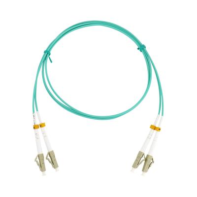 China Duplex-Faser-Optikverbindungskabel LSZH FTTH OM3 LC-LC-UPC 3mm 1m zu verkaufen