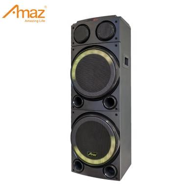 China None AMAZ AL2910 Dual 10 Inch LED Circle Lights Party Speaker OEM Karaoke Speakers for sale