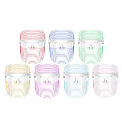 China Anti Aging Dye Removal Skin Care 7 Colors Face LED Light Mask Therapy LED Mask For Skin Rejuvenation for sale