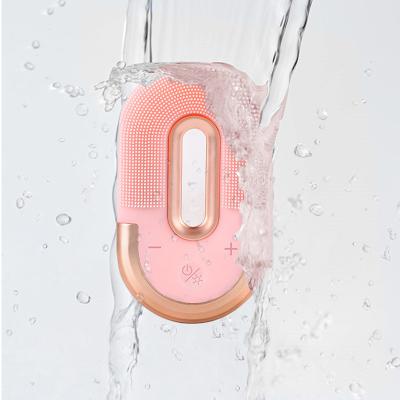 China Private Label Acne Treatment 4 in 1 Electric Silicone Facial Sonic Facial Cleansing Brush Cleansing Brush for sale