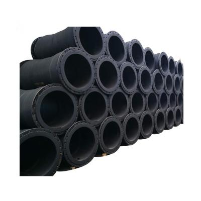 China Slurry discharge flexible rubber hose with sandwich flange for dredger for sale