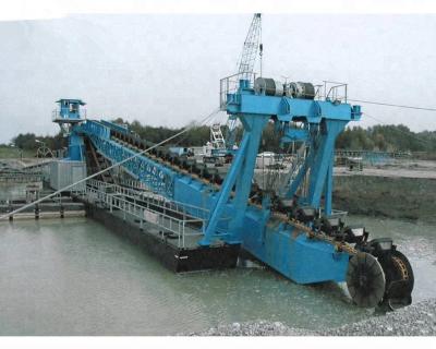 China 200m3/h Bucket Gold Dredge River Gold Mining Dredger For Sale for sale