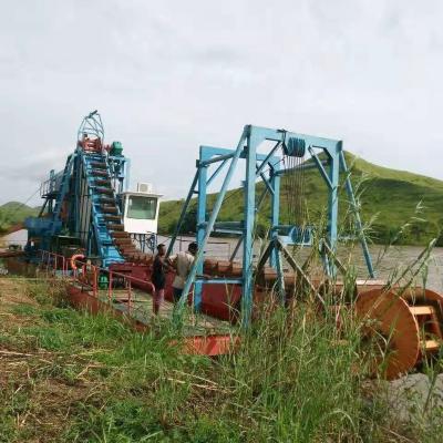 China Chain Bucket Sand Gold dredging Mining Dredger Gold Mining Dredger for sale