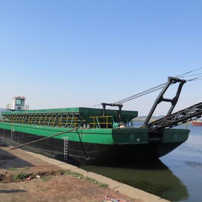 China China 300 tons transport carrier Low Cost Self Propelled River Sand Transport Barge/Transportation Boat for sale