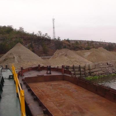 China 1000T sand transportation barge/ship/boat/vessel with belt conveyor made by China HIKOS shipyard for sale