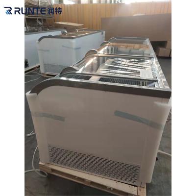 China Horizontal Commercial Single-temperature Supermarket Combine Island Freezer Auto Defrost for sale