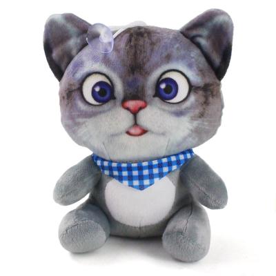 China Kawaii Cute Soft Cat Cushion Pillow Stuffed Plush 20cm Soft Cat Stuffed Animals Toys Children Kids Gift for sale