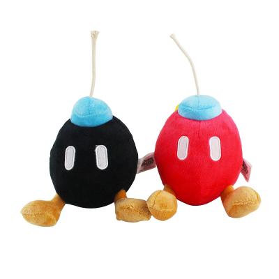 China Super Plush Pendants By Mario Bros Bomb Plush Toys 14cm Plush Sound Dolls Toys Key Chain Plush Dolls Gifts For Kids for sale