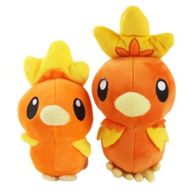 China Hot 17-21cm Torchic Stuffed Chicken Turkey Small Stuffed Toy Soft Peluche Doll Anime Toys For Children Birthday Gift for sale