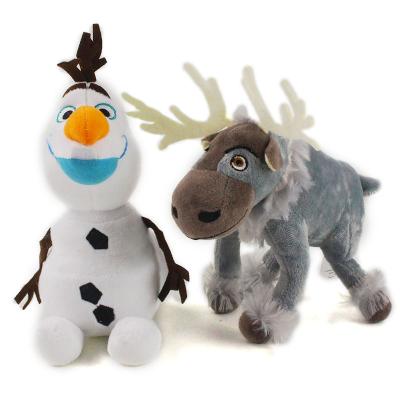 China 16-20cm Soft Toy Anime Snowman Cartoon Olaf Sven Reindeer Plush Doll Toys Stuffed Animal Toys Children Kids Christmas Gift for sale