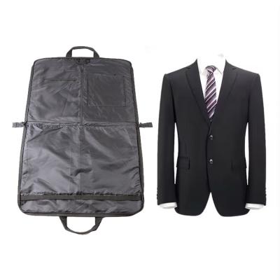 China Black Garment Suit Bags For Travel Breathable Dresses Cover Bag Moth Proof Garment Bag for sale