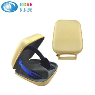 China Custom Make Golden Hard Eva Protective Case , Storage Eva Headphone Case for sale