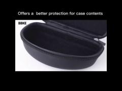 Portable EVA Glasses Case Bag Zipper Hook Hard Holder For Carrying