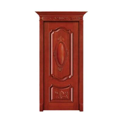 China European latest design villa hotel door sound insulation walnut style interior wood door for sale