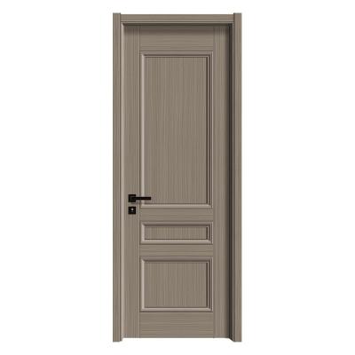 China Modern style modern single-pivot solid wood door is used for hotel framed door simple wood design for sale