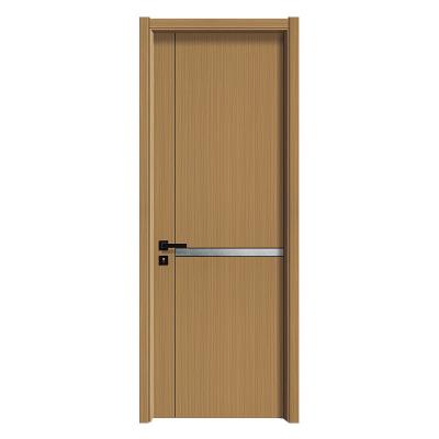 China Factory price modern durable glass wooden door wardrobe solid wood interior wooden door for sale