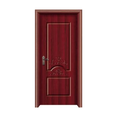 China Cheap farmhouse melamine lattice bedroom door designs in wood photos mold wooden door doors design for sale