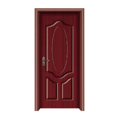 China 2021 Decoration Hot Sale Modern Wooden Door Guangdong Melamine Paint Hdf Free Interior Doors for sale