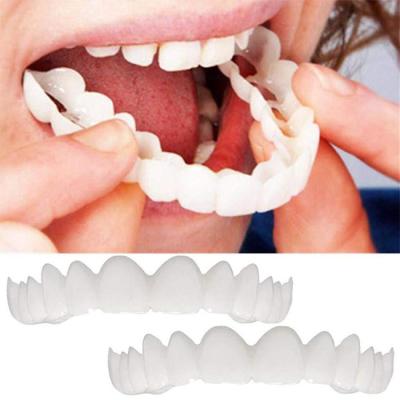 China Customized Dressers Brand Instant Smile High Quality Lower Upper False Teeth Covers Perfect Fit Smile Veneers Comfort Flex Denture Braces for sale