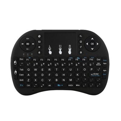 China Free Sample Mini Wireless 2.4Ghz RC QWERTY Keyboard Touch Air Mouse for TV/DVD/AVD/STB/PROJECTOR etc. i8 remote control with arabic keyboard for smart tv box for sale