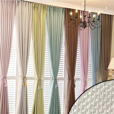 China Blackout Simple Modern Home Decor Nordic Style Embroidery Curtain New for sale